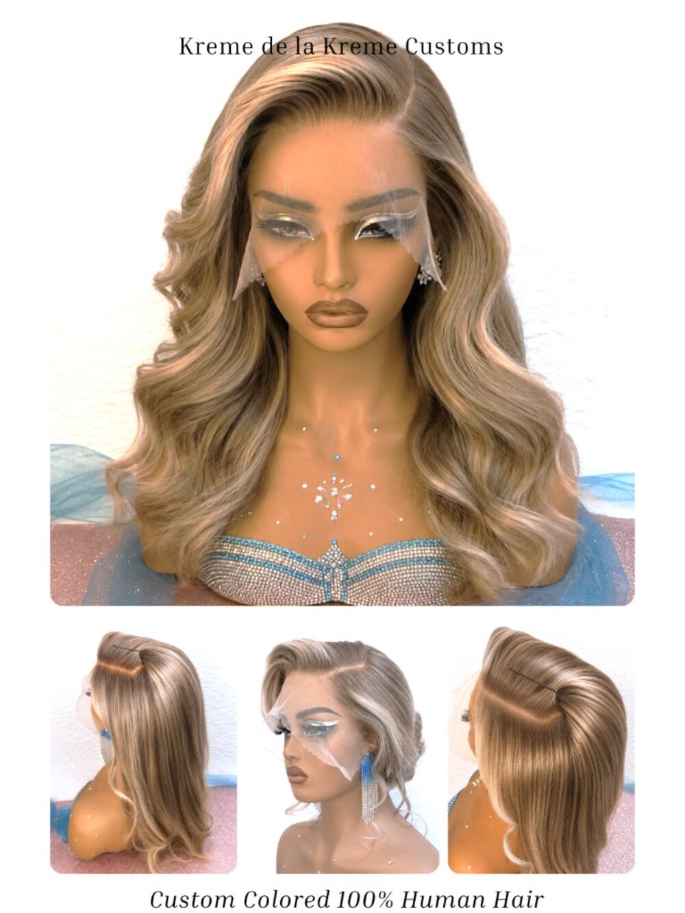 18” Blonde Balayage HD Lace Front Wig 100% Human Hair 13x6 HD Lace MAKE OFFER!
